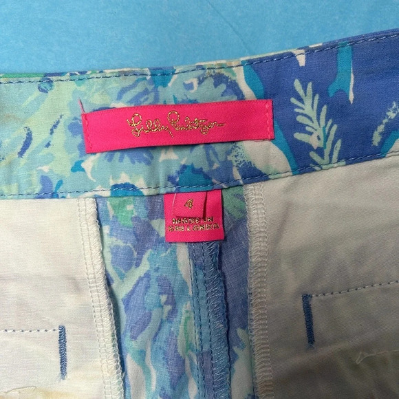 Lilly Pulitzer Buttercup Stretch Short Blue Haven Hey Hey Soleil 4 Preppy Beach - Picture 3 of 7